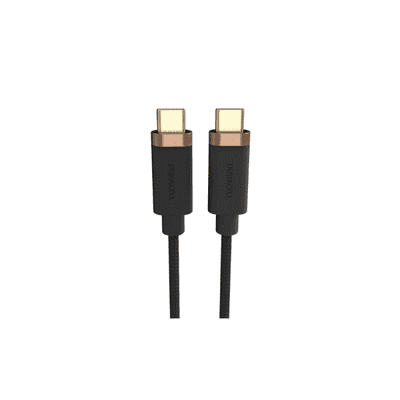  Duracell podatkovni kabel, USB-C na USB-C, 2 m, crna 