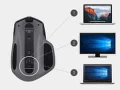 Logitech MX Master 2S, Bluetooth, grafitno siva