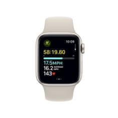 Apple Watch SE pametni sat, 40 mm, GPS, sportski remen, Starlight