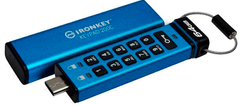 Kingston Ironkey Keypad 200C USB disk, 64GB, USB-C 3.2, FIPS 140-3 Level 3, AES-256 bit, PIN (IKKP200C/64GB)