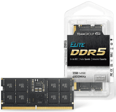 TeamGroup Elite RAM memorija, 16GB, DDR5-4800, SODIMM, CL40, 1.1V (TED516G4800C40D-S01)