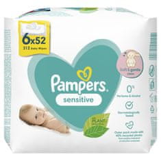 Pampers Sensitive vlažne maramice, 312/1