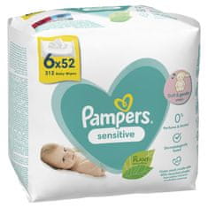 Pampers Sensitive vlažne maramice, 312/1