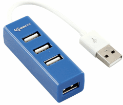 S-box H-204 USB hub, USB 4x, plavi (H-204BL)