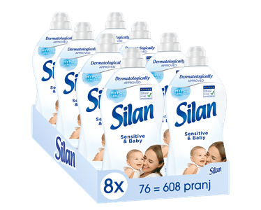  Silan Sensitive & Baby omekšivač, 76 pranja, 8/1