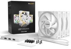 Be quiet! Pure Wings 3 ventilator, 120mm, 4-pinski, RGB, PWM, bijeli, 3 komada (BL100)