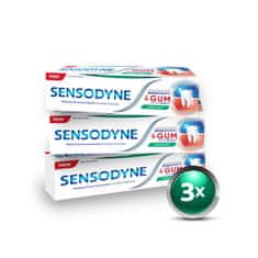 Sensodyne Sensitivity&Gum pasta za zube, 3x75 ml