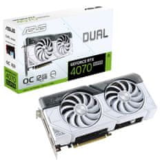 ASUS Dual GeForce RTX 4070 SUPER White OC 12GB GDDR6X grafička kartica (90YV0K84-M0NA00)