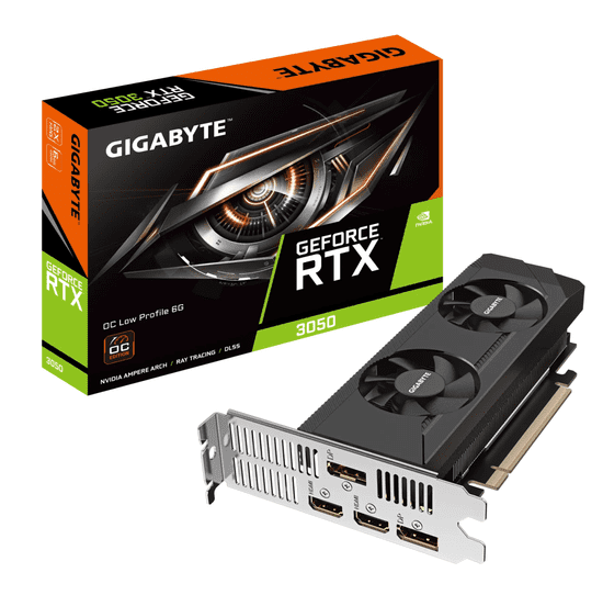 Gigabyte GeForce RTX 3050 OC Low Profile 6G grafička kartica, 6 GB GDDR6 (GV-N3050OC-6GL)