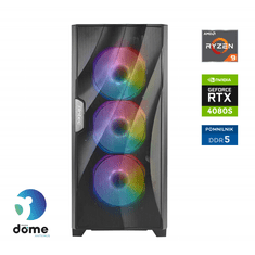 Gamer Elite stolno računalo, R9 7900X, 64GB, SSD2TB, RTX4080Super, DOS (G8-1021)