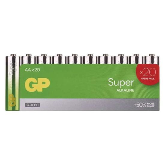 EMOS GP SUPER alkalna baterija, LR6 AA, 20 komada (B0120L)