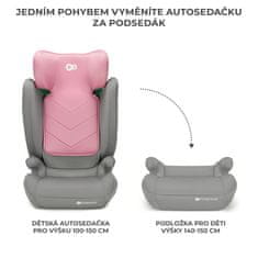 Kinderkraft ONETO3 i-Size dječja autosjedalica, 100-150cm, 2024 siva