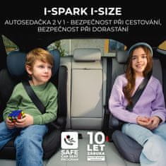 Kinderkraft ONETO3 i-Size dječja autosjedalica, 100-150cm, 2024 siva