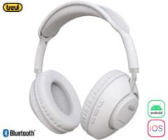 Trevi DJ 12E42 BT bežične slušalice, BT 5.3, USB-C, bijele