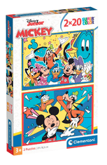 Clementoni slagalica, Mickey Mouse, 2x20 (24791)