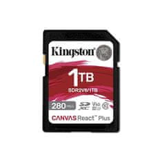 Kingston Canvas React Plus SDXC memorijska kartica, 1 TB, 280/150 MB/s, UHS-II, C10, U3, V60, 4K