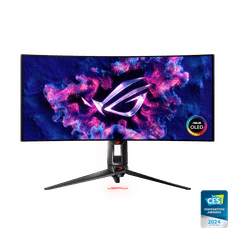 ASUS ROG Swift OLED PG34WCDM gaming monitor, 86,2 cm (33,9), OLED, G-SYNC, UWQHD, 240 Hz, zakrivljeni (90LM09L0-B01A70)