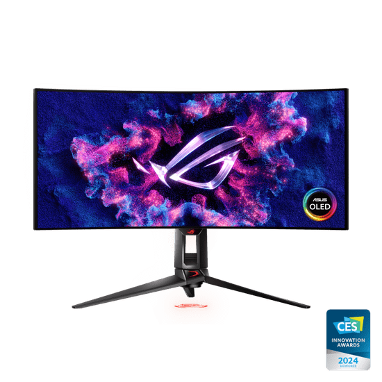 ASUS ROG Swift OLED PG34WCDM gaming monitor, 86,2 cm (33,9), OLED, G-SYNC, UWQHD, 240 Hz, zakrivljeni (90LM09L0-B01A70)