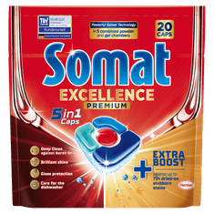 Somat Excellence 5u1 tablete za perilicu posuđa, 20/1