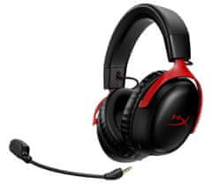 HyperX Cloud III Wireless slušalice, bežične, crno/crvena (77Z46AA)