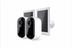 Arlo Essential (Gen.2) VMK3250-100EUS set od dvije 2K ​​vanjske IP kamere + dva solarna punjača