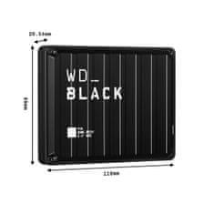 Western Digital P10 Black HDD vanjski disk, 2 TB, USB 3.0, crna (WDBA2W0020BBK-WES1)