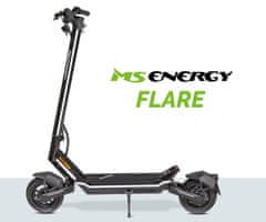 MS ENERGY Flare električni romobil, 25,4 cm, 600 W, do 60 km, 48 V 15 Ah, crna