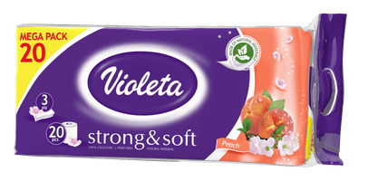  Violeta Strong&Soft toaletni papir, 3 sloja, breskva, 20/1 