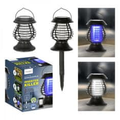 Solarna LED dekorativna svjetiljka s električnim hvatačem komaraca (82111)