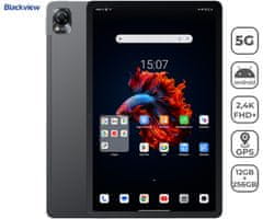 Blackview Mega 1 tablet, 29,21 cm (11,5), 5G, 12/256 GB, Full HD+, olovka, poklopac, siva