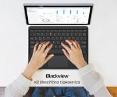 Blackview K2 bežična tipkovnica, Bluetooth, crna