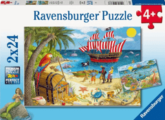 Ravensburger slagalice, Gusari i sirene, 2x24d