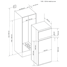 VOX electronics IKG 2630 E ugradbeni kombinirani hladnjak