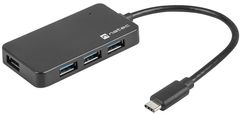 Natec Silkworm USB hub, 4xUSB-A, 1xUSB-C