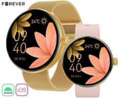 Forever ForeVive 5 SB-365 pametni sat, Bluetooth, Android+iOS, IP68, zlatni