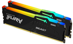 Kingston Fury Beast RGB XMP RAM disk, DDR5, 2x 16GB, 32GB, CL30, DIMM (KF560C30BBAK2-32)