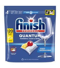 Finish Quantum All in 1 kapsule za perilicu posuđa Lemon Sparkle, 120 kom