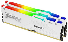 Kingston FURY Beast EXPO RAM memorija, RGB, DDR5, 2x 32GB, CL30, DIMM, bijeli (KF560C30BWEAK2-64)