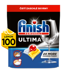 Finish Ultimate All in 1 Lemon Sparkle kapsule za perilicu posuđa, 100 komada