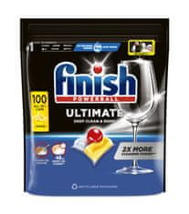 Finish Ultimate All in 1 Lemon Sparkle kapsule za perilicu posuđa, 100 komada