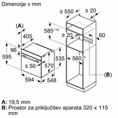 Bosch HBS578BS0 ugradbena pećnica