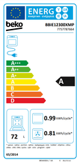 Beko BBIE12300XMP ugradbena pećnica