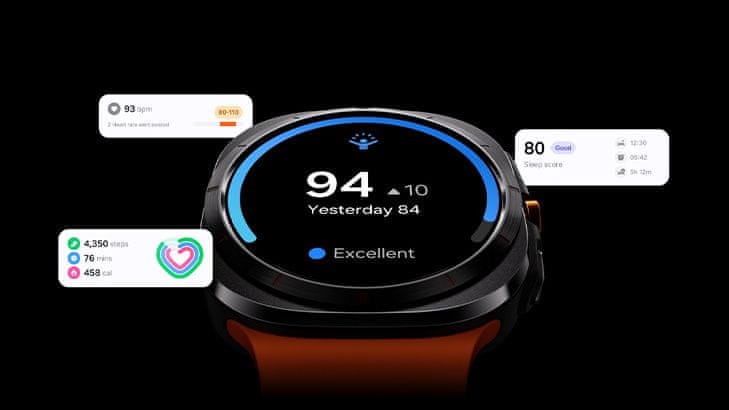 pametni sat Samsung Galaxy Watch Ultra rotirajući okvir od nehrđajućeg čelika pametni sat snažne zdravstvene značajke pametnog sata Wear OS jedinstvene značajke napredne značajke Google Pay EKG stopa oksigenacije krvi fitness sat vodeća kvaliteta performansi materijal EKG vrhunska obrada izdržljivi materijali NFC interna memorija glazba multisport kamera pomoć kontrola poziva moćan pametni sat sos funkcija navigacija dvofrekvencijska gps ai funkcija