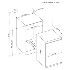 VOX electronics IVF 1450 E ugradbeni zamrzivač