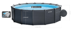 Intex 26384NP bazen Graphite Gray Panel 478 × 124 cm, pješčana pumpa, ljestve