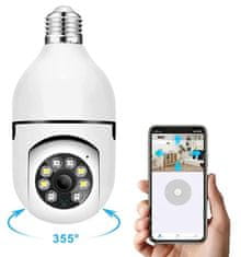 Blow T-834 IP kamera, LED žarulja, 2u1, WiFi, Full HD 4MP