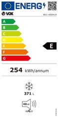 VOX electronics BE1-400HLE Zamrzivač, 371 l