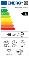 Electrolux EW6SM526WE perilica rublja, 6 kg