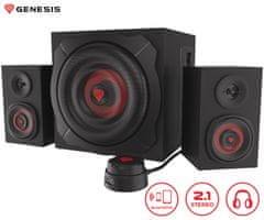 Genesis Helium 610BT 2.1 stereo zvučnici, 60 W, Bluetooth