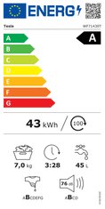 TESLA WF71430T perilica rublja, 7 kg